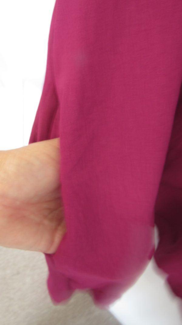 Ladies Women New Magenta Plus Tunic Top One Size fits sizes 18 20 22 24 - Image 6