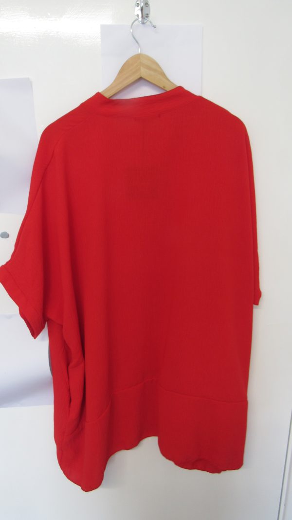 Ladies Women New Red Plus Tunic Top One Size fits sizes 18 20 22 24 - Image 7