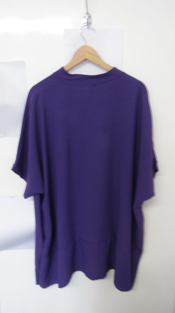 Ladies Women New Purple Plus Tunic Top One Size fits sizes 18 20 22 24 - Image 6