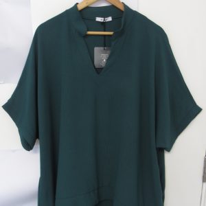 Ladies Women New Teal Plus Tunic Top One Size fits sizes 18 20 22 24
