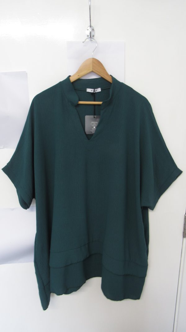 Ladies Women New Teal Plus Tunic Top One Size fits sizes 18 20 22 24