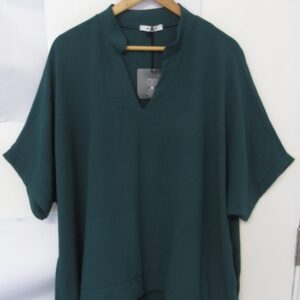 Ladies Women New Teal Plus Tunic Top One Size fits sizes 18 20 22 24