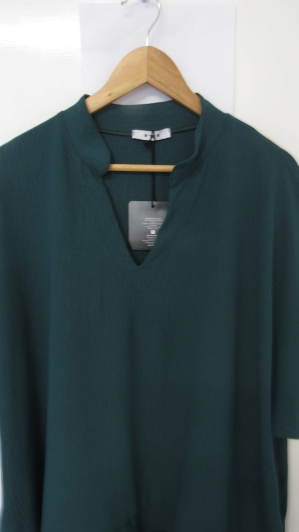 Ladies Women New Teal Plus Tunic Top One Size fits sizes 18 20 22 24 - Image 3