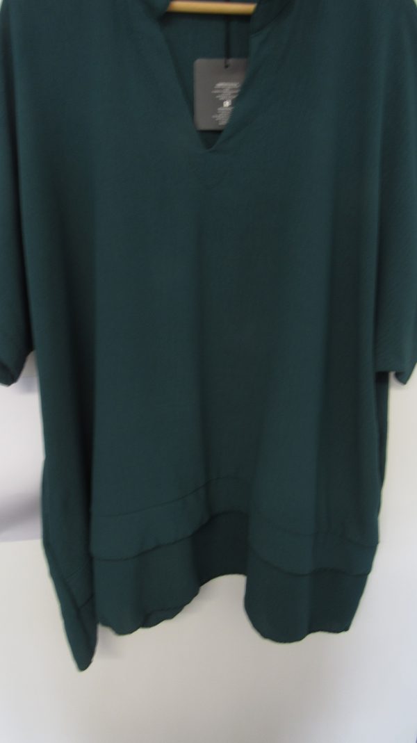 Ladies Women New Teal Plus Tunic Top One Size fits sizes 18 20 22 24 - Image 4