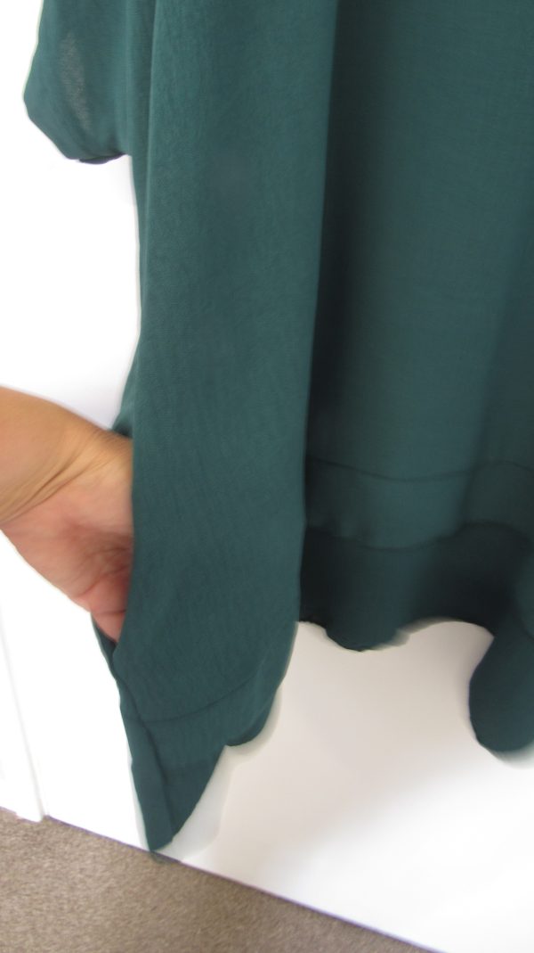 Ladies Women New Teal Plus Tunic Top One Size fits sizes 18 20 22 24 - Image 5