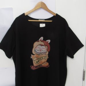 New Black Logo Tunic Top One Size fits sizes 18 20 22