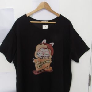 New Black Logo Tunic Top One Size fits sizes 18 20 22