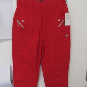 Cherry Berry Red 3/4 length stretchy trousers Size T4 UK 14 NON RETURNABLE