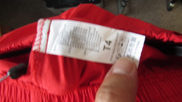 Cherry Berry Red 3/4 length stretchy trousers Size T4 UK 14 - Image 6