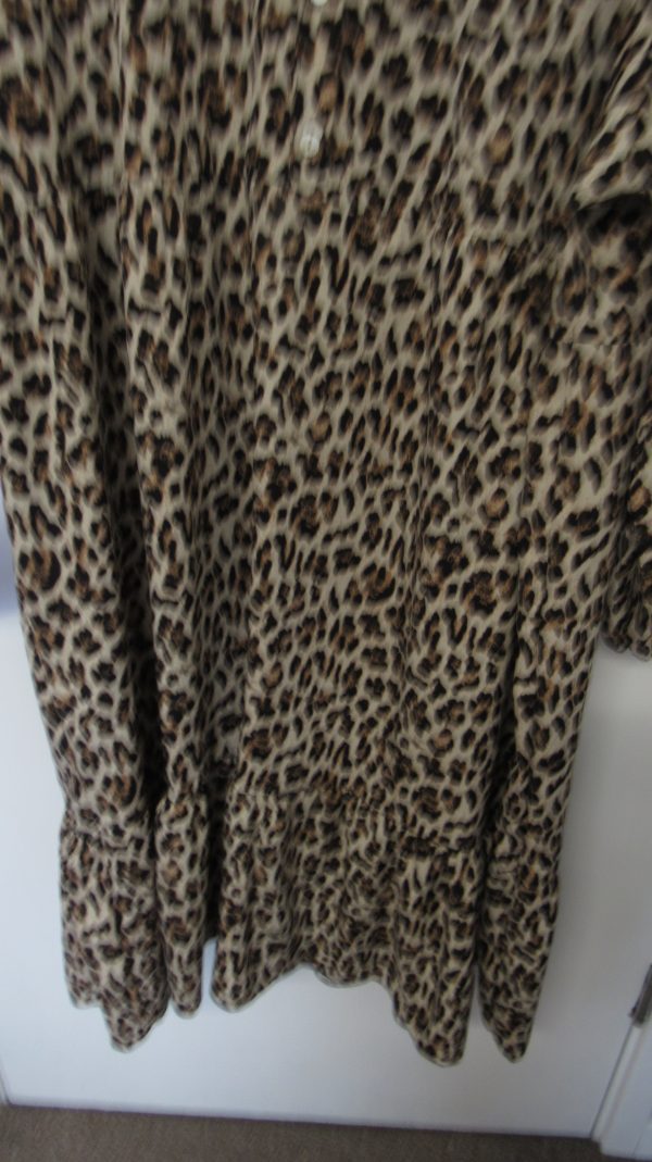 New Ladies Leopard Print Plus Size smock dress - Image 4