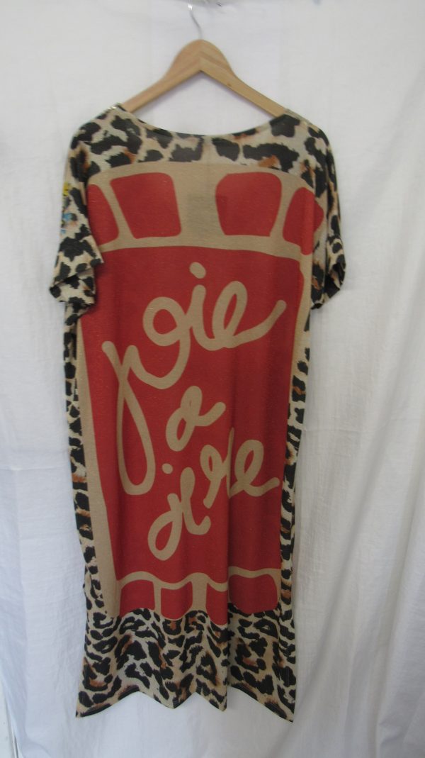 New Ladies Freda Leopard Dress One Size fits sizes 14 16 18 20 - Image 6