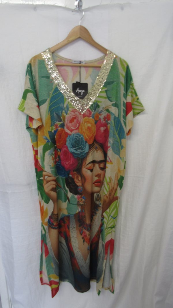 New Ladies Freda Green Dress One Size fits sizes 14 16 18 20