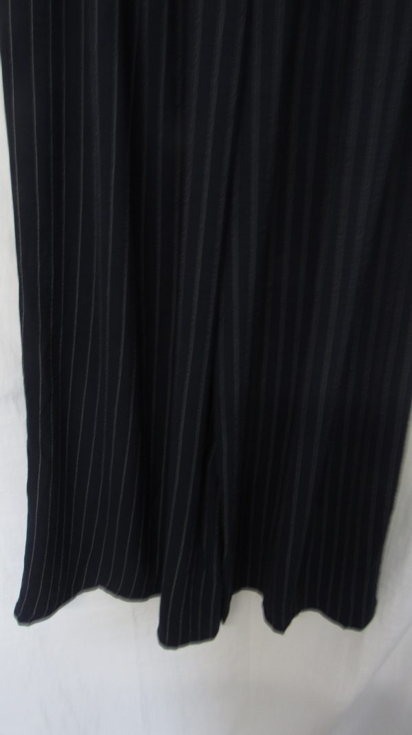 New Ladies Navy Blue Stripe Wide Leg Trousers One Size fits sizes 18 20 22 - Image 4