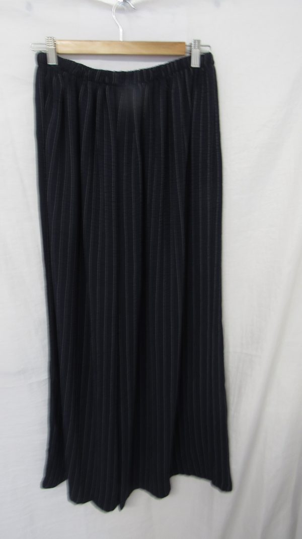 New Ladies Navy Blue Stripe Wide Leg Trousers One Size fits sizes 18 20 22 - Image 6