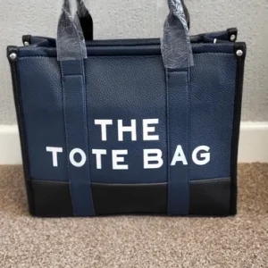 Navy Blue Large Tote Bag
