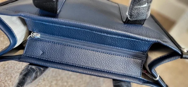 Navy Blue Large Tote Bag - Image 8