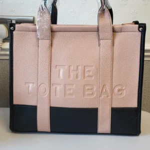 Pink with Black The Tote Bag