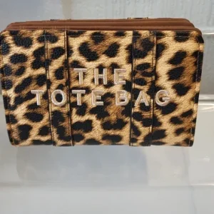 Light Brown Leopard Print The Tote Bag Purse