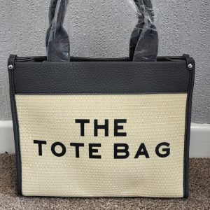 New Ladies Grey Beige The Tote Bag