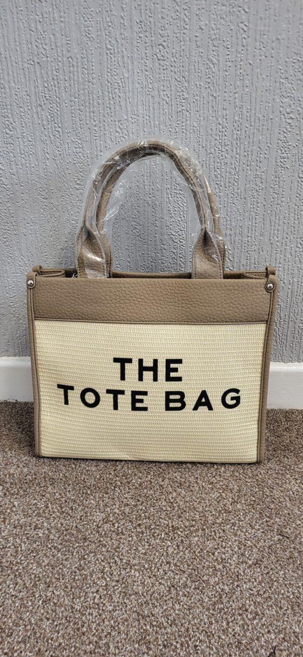 New Ladies Beige The Tote Bag