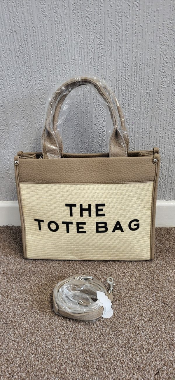 New Ladies Beige The Tote Bag - Image 3
