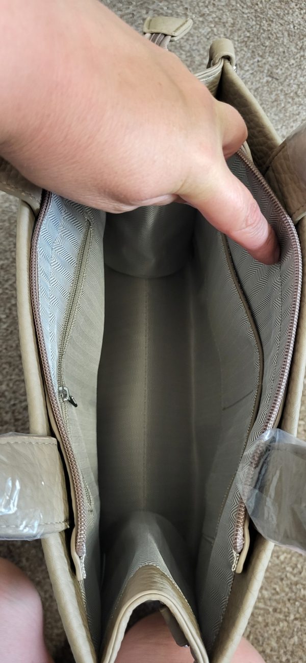 New Ladies Beige The Tote Bag - Image 6