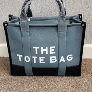 Blue with Black Large The Tote Bag