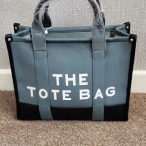 Blue with Black Large The Tote Bag
