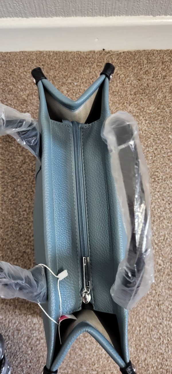 Blue with Black Large The Tote Bag - Image 7