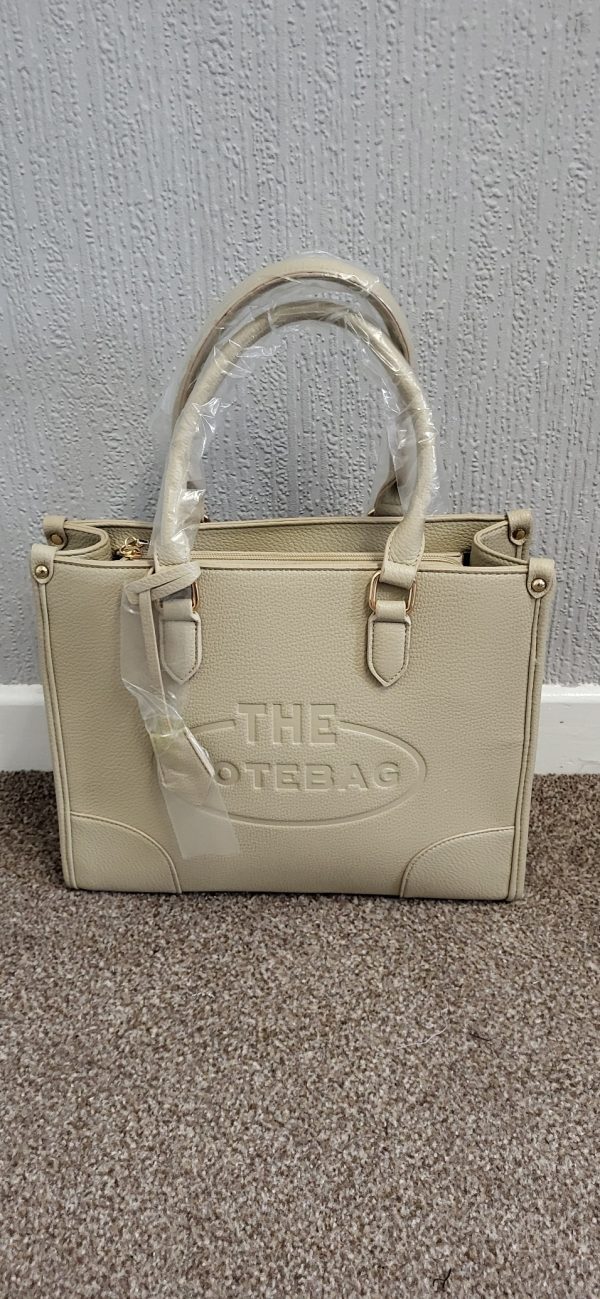 Beige Plain The Tote Bag