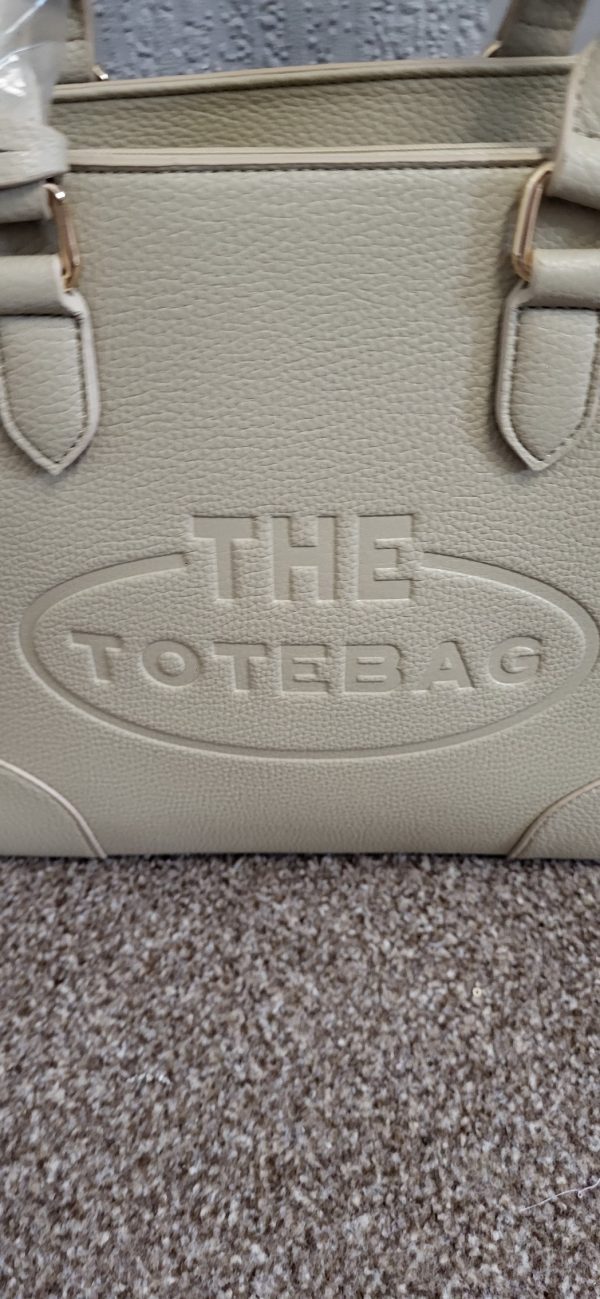 Beige Plain The Tote Bag - Image 3