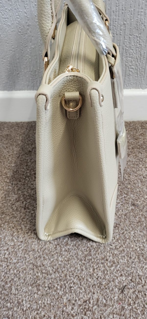Beige Plain The Tote Bag - Image 5