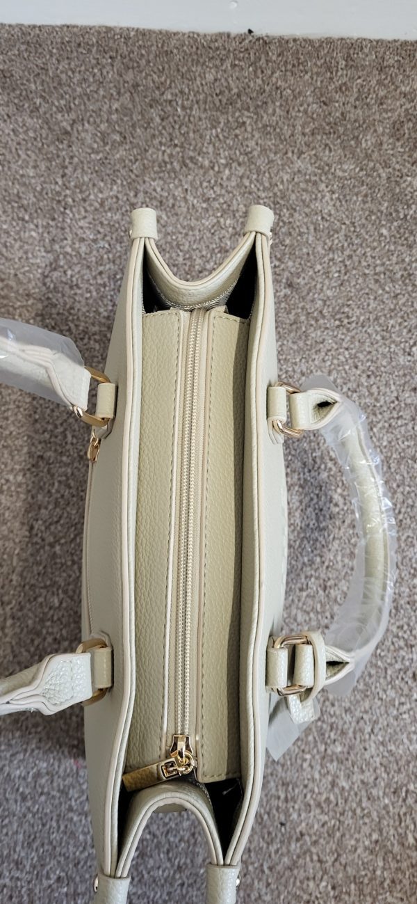 Beige Plain The Tote Bag - Image 7