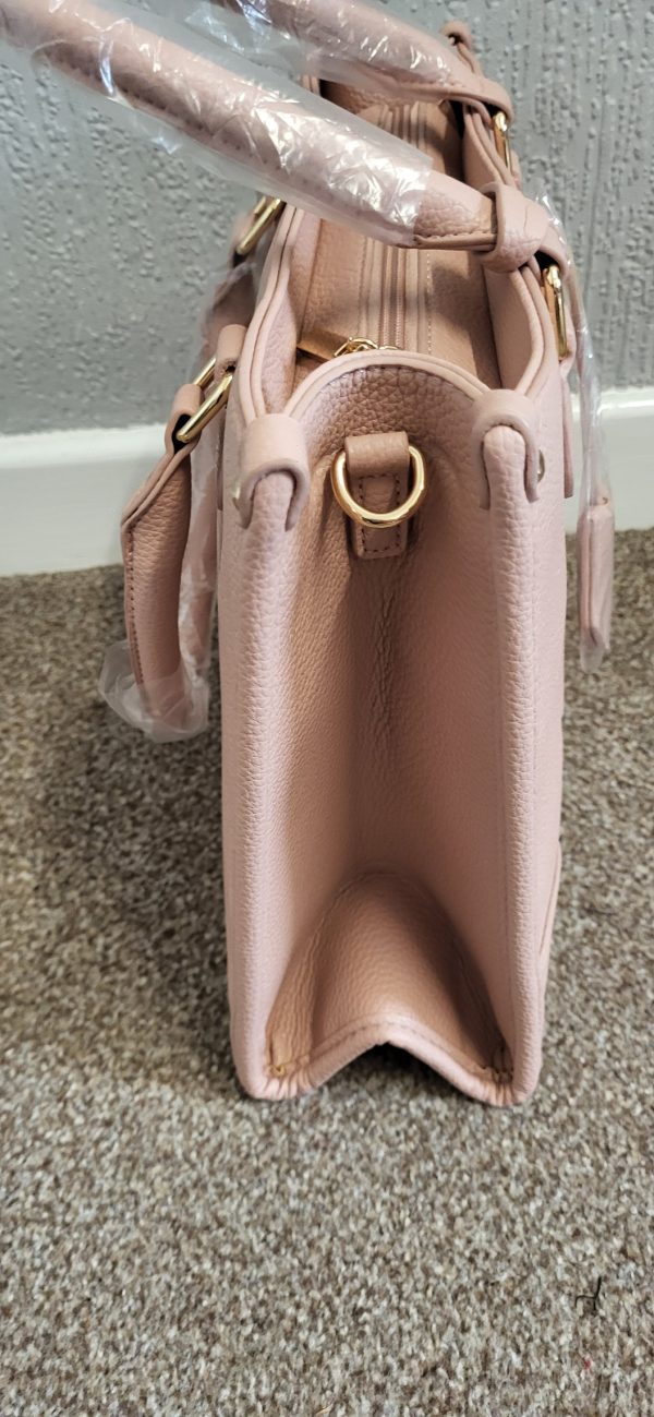 Light Pink Plain The Tote Bag - Image 4