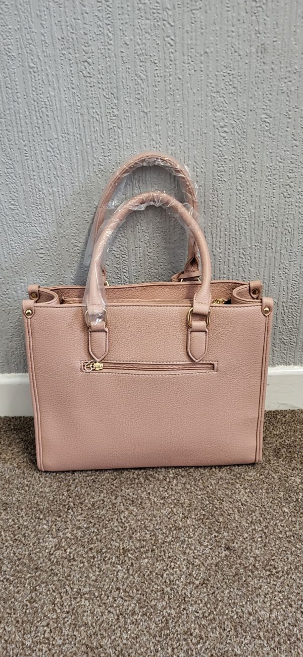 Light Pink Plain The Tote Bag - Image 5