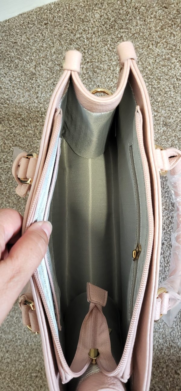Light Pink Plain The Tote Bag - Image 7