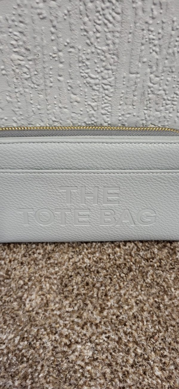 Grey Plain The Tote Bag Purse - Image 2