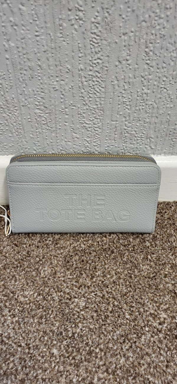 Grey Plain The Tote Bag Purse - Image 3