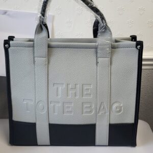 Grey with Black Large Size The Tote Bag
