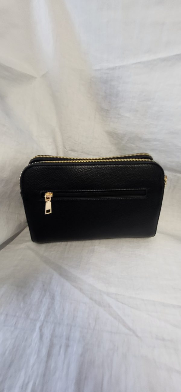 Black Triple Compartment Tote Bag New Ladies - Image 5