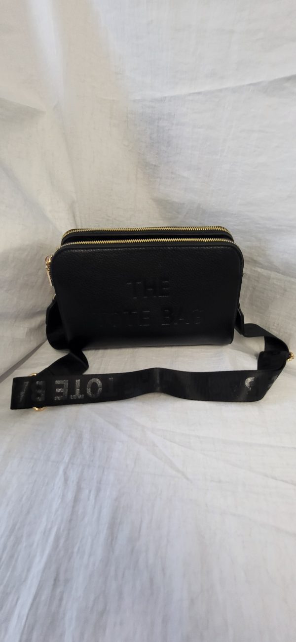 Black Triple Compartment Tote Bag New Ladies - Image 2
