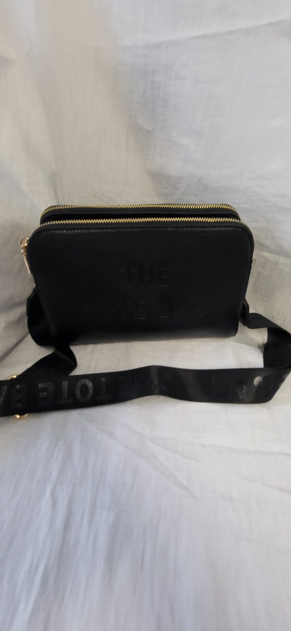 Black Triple Compartment Tote Bag New Ladies