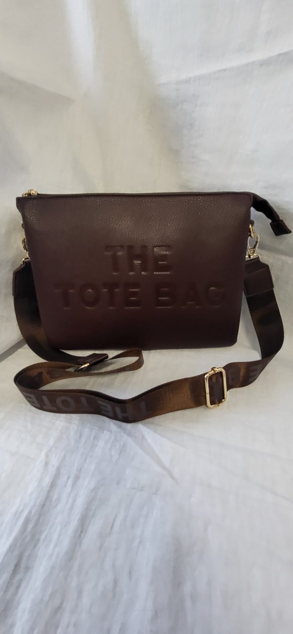 Coffee Brown Tote Crossbody Women's Bag New - Image 2