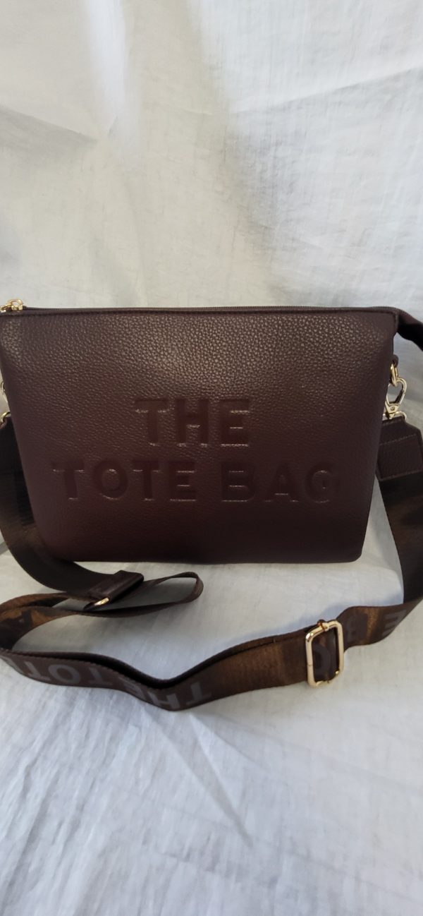Coffee Brown Tote Crossbody Women's Bag New - Image 3