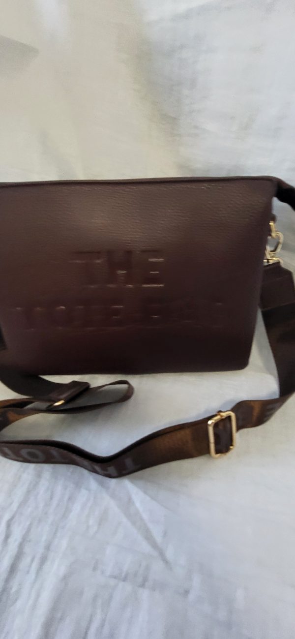 Coffee Brown Tote Crossbody Women's Bag New - Image 4