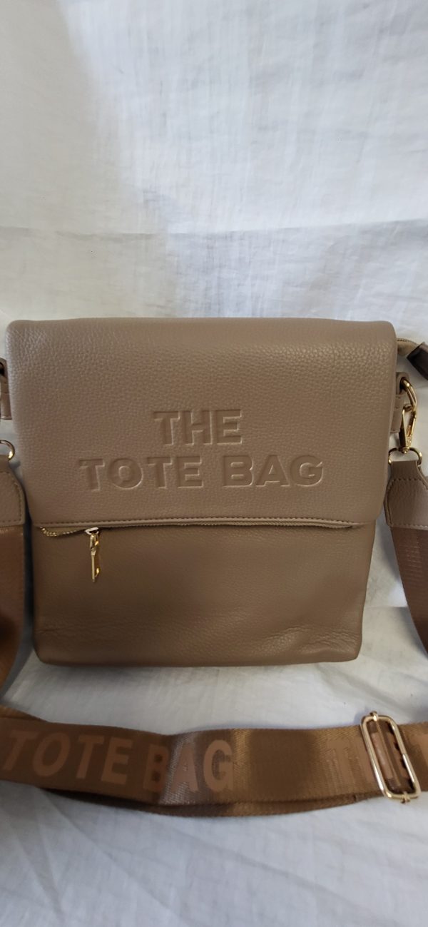 Beige Crossbody The Tote Bag - Image 3