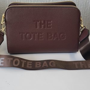 Coffee BrownTriple Compartment Tote Bag New Ladies