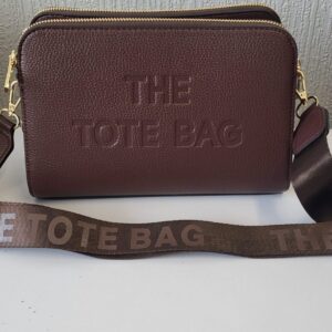 Coffee BrownTriple Compartment Tote Bag New Ladies