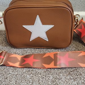 Brown Star Crossbody Women's Bag New