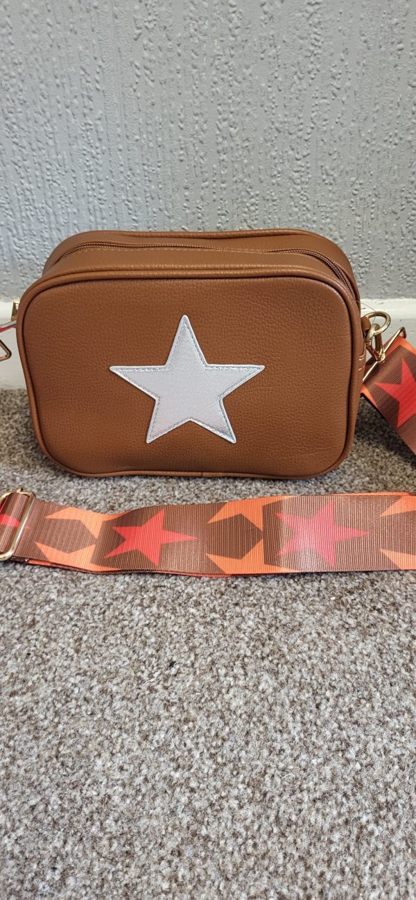 Brown Star Crossbody Women's Bag New